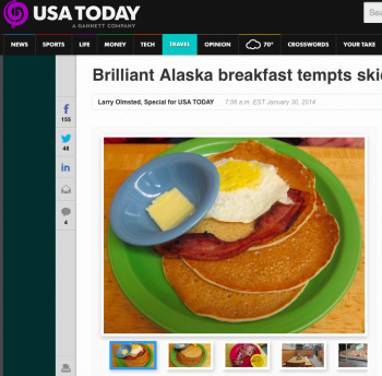 USA TODAY: Brilliant Alaska Breakfast